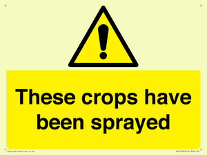 These crops have been sprayed